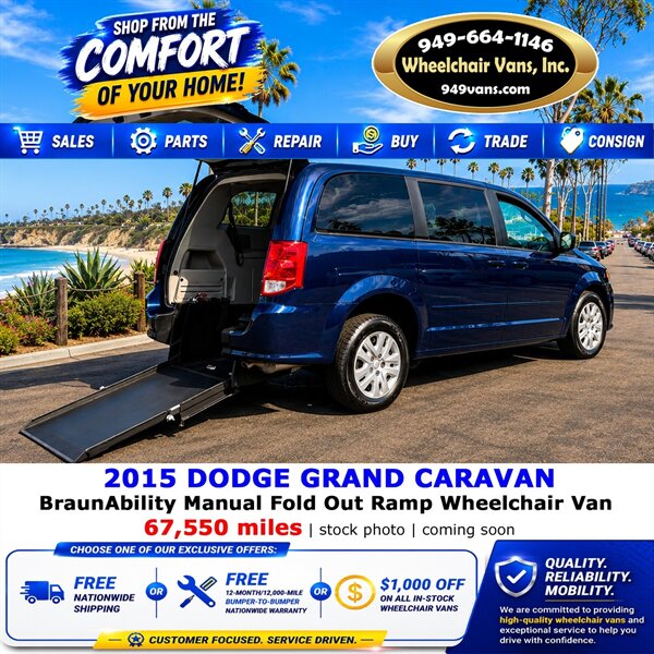 2015 Dodge Grand Caravan SE Wheelchair Van   - Photo 1 - Laguna Hills, CA 92653