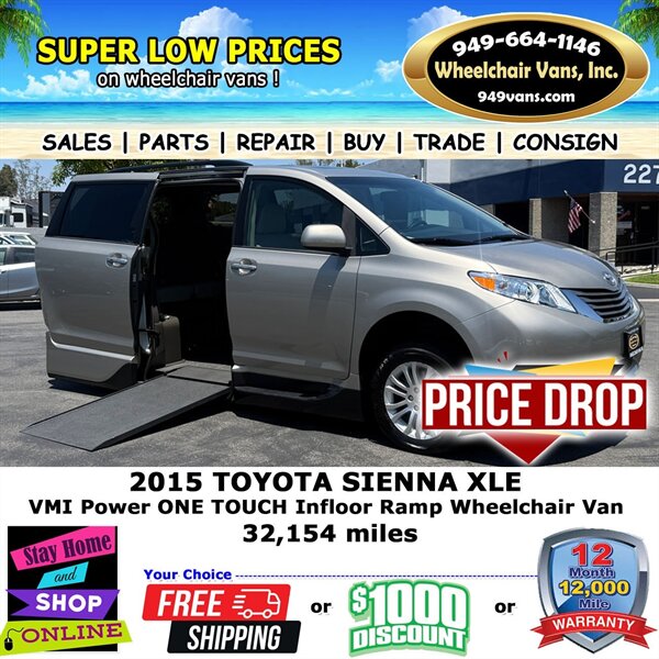 2015 Toyota Sienna XLE Wheelchair Van   - Photo 1 - Laguna Hills, CA 92653