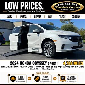 2024 Honda Odyssey Sport Wheelchair Van - Photo 1 - Laguna Hills, CA 92653