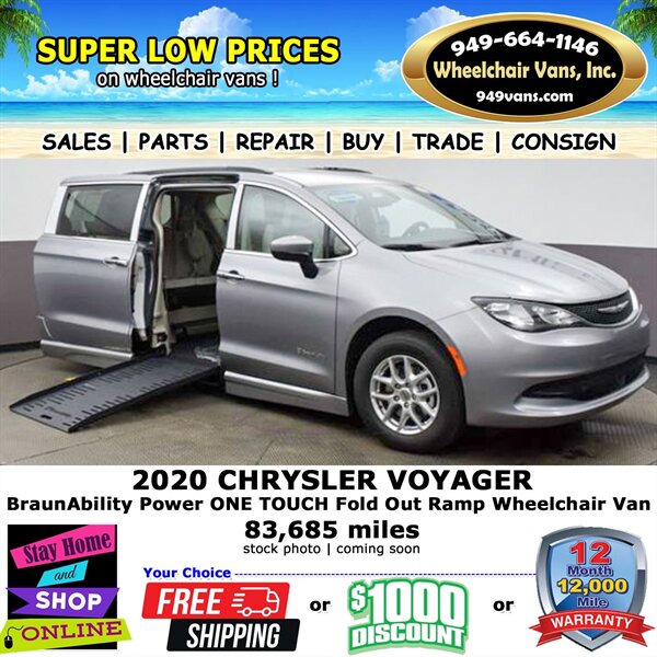 2020 Chrysler Voyager Wheelchair Van   - Photo 1 - Laguna Hills, CA 92653