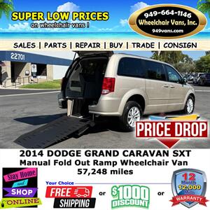 2014 Dodge Grand Caravan SXT Wheelchair Van Minivan
