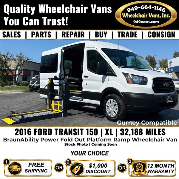 2016 Ford Transit 150 XL Wheelchair Van   - Photo 1 - Laguna Hills, CA 92653