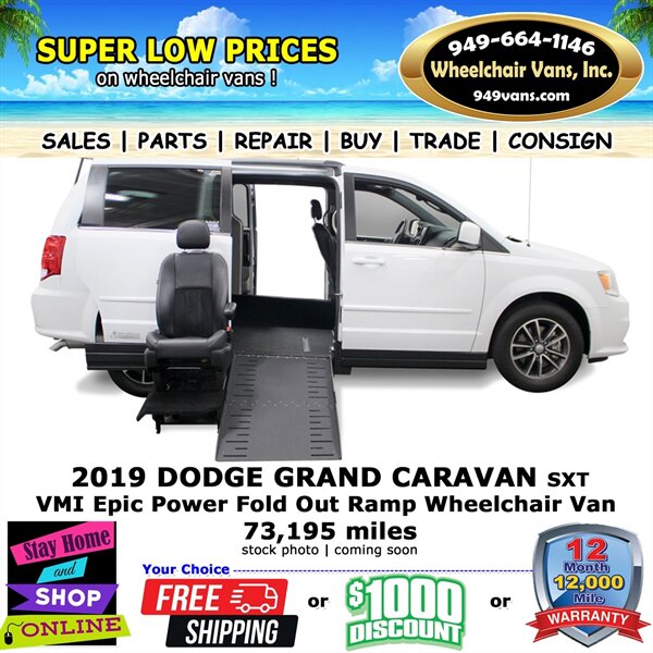 2019 Dodge Grand Caravan SXT Wheelchair Van  
