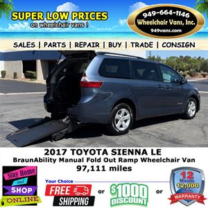 2017 Toyota Sienna LE Wheelchair Van   - Photo 2 - Laguna Hills, CA 92653