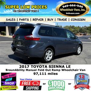 2017 Toyota Sienna LE Wheelchair Van   - Photo 10 - Laguna Hills, CA 92653