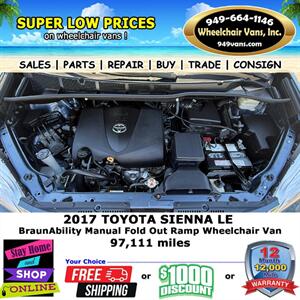 2017 Toyota Sienna LE Wheelchair Van   - Photo 16 - Laguna Hills, CA 92653