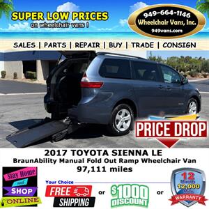 2017 Toyota Sienna LE Wheelchair Van   - Photo 1 - Laguna Hills, CA 92653