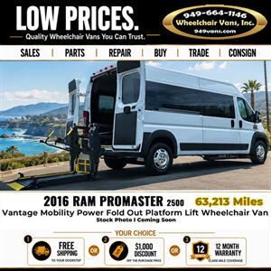 2016 RAM ProMaster Wheelchair Van   - Photo 1 - Laguna Hills, CA 92653
