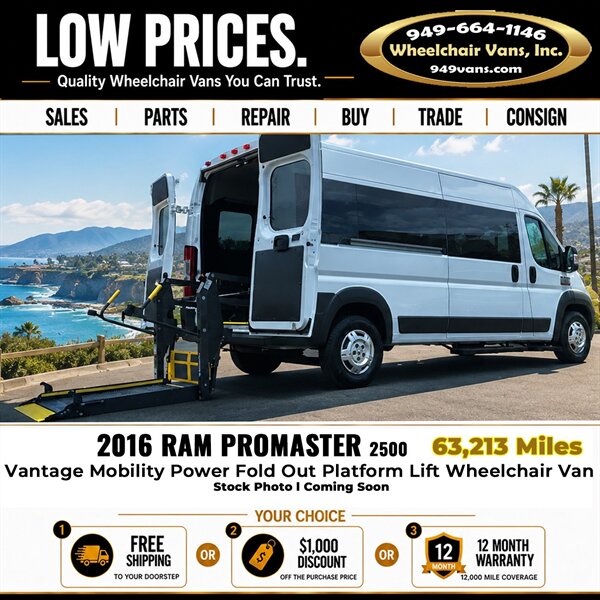 2016 RAM ProMaster Wheelchair Van   - Photo 1 - Laguna Hills, CA 92653