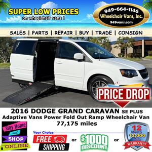 2016 Dodge Grand Caravan Wheelchair Van Minivan