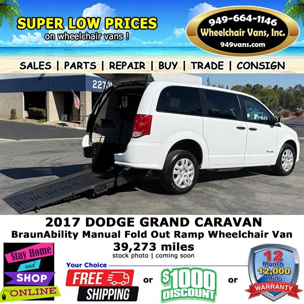 2017 Dodge Grand Caravan SE Wheelchair Van   - Photo 1 - Laguna Hills, CA 92653
