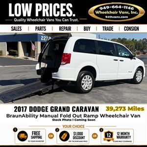 2017 Dodge Grand Caravan SE Wheelchair Van Minivan