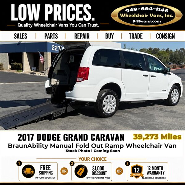 2017 Dodge Grand Caravan SE Wheelchair Van   - Photo 1 - Laguna Hills, CA 92653