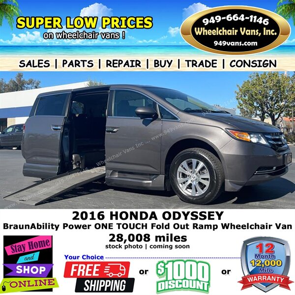 2016 Honda Odyssey EX Wheelchair Van   - Photo 1 - Laguna Hills, CA 92653