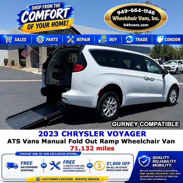 2023 Chrysler Voyager LX Wheelchair Vans  
