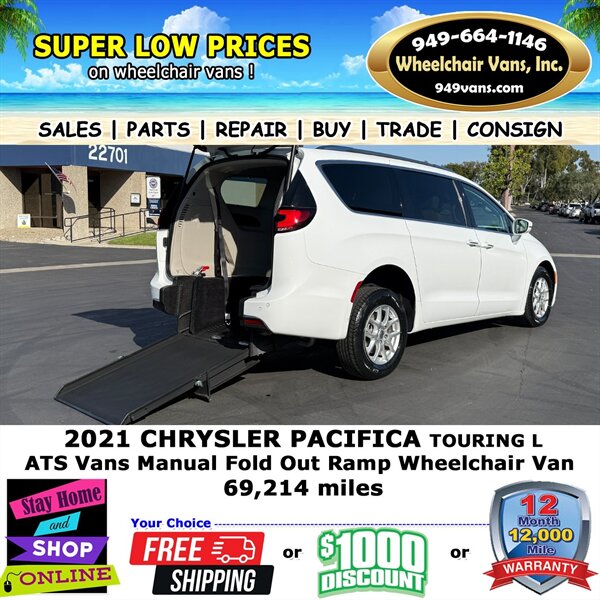 2021 Chrysler Pacifica Touring L Wheelchair Van   - Photo 1 - Laguna Hills, CA 92653