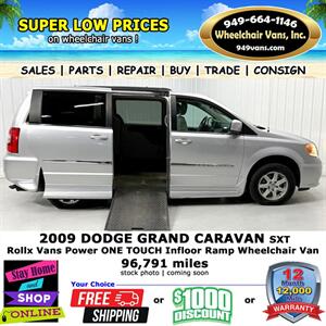 2009 Dodge Grand Caravan SXT Wheelchair Van Minivan