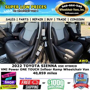 2022 Toyota Sienna XSE Wheelchair Van   - Photo 12 - Laguna Hills, CA 92653