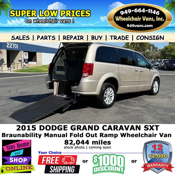 2015 Dodge Grand Caravan SXT Plus Wheelchair Van.   - Photo 1 - Laguna Hills, CA 92653