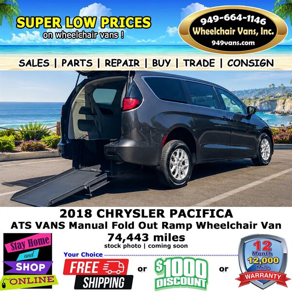 2018 Chrysler Pacifica LX Wheelchair Van   - Photo 1 - Laguna Hills, CA 92653