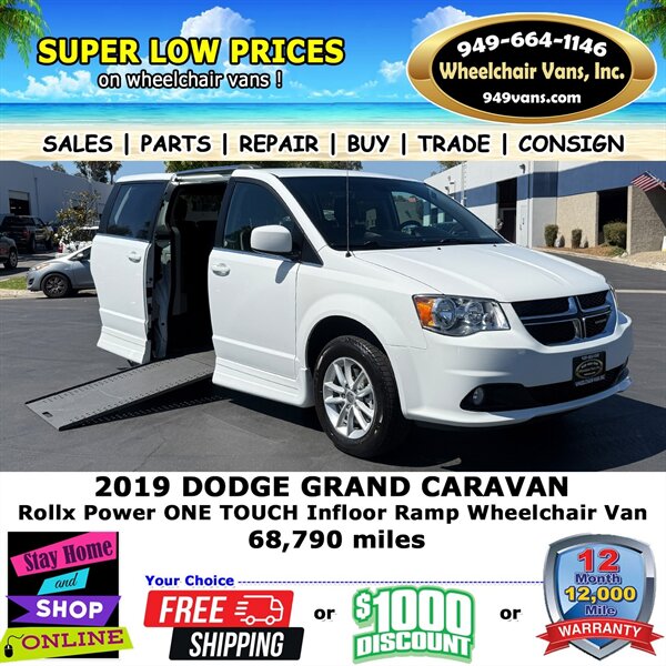 2019 Dodge Grand Caravan SXT Wheelchair Van  