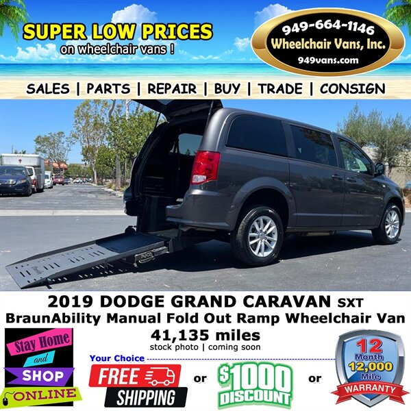 2019 Dodge Grand Caravan SXT Wheelchair Van   - Photo 1 - Laguna Hills, CA 92653