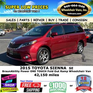 2015 Toyota Sienna SE Wheelchair Van - Photo 10 - Laguna Hills, CA 92653