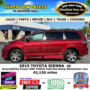 2015 Toyota Sienna SE Wheelchair Van - Photo 9 - Laguna Hills, CA 92653