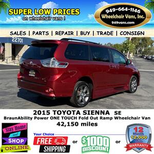 2015 Toyota Sienna SE Wheelchair Van - Photo 7 - Laguna Hills, CA 92653