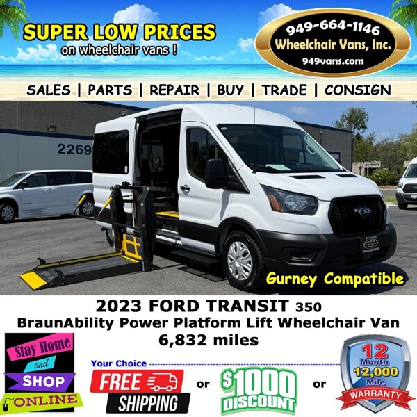 2023 Ford Transit Wheelchair Van  