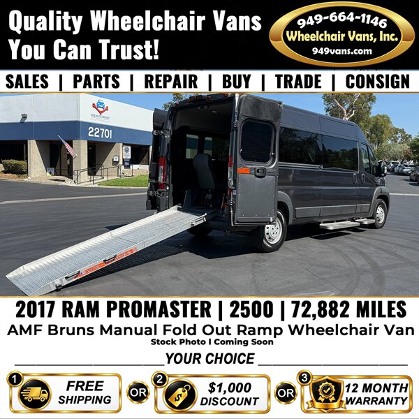 2017 RAM ProMaster 2500 159 Wheelchair Van   - Photo 1 - Laguna Hills, CA 92653