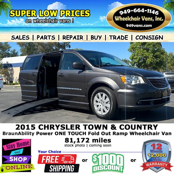 2015 Chrysler Town and Country Touring Wheelchair Van   - Photo 1 - Laguna Hills, CA 92653