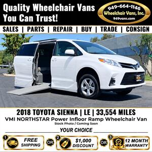 2018 Toyota Sienna LE Mobility Wheelchair Van   - Photo 1 - Laguna Hills, CA 92653