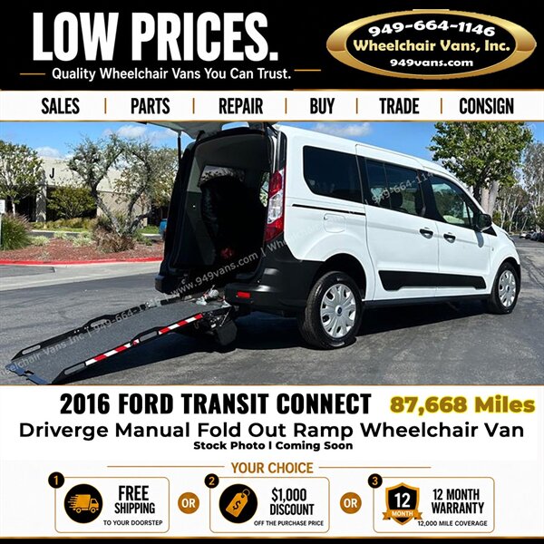 2016 Ford Transit Connect XL Wheelchair Van  