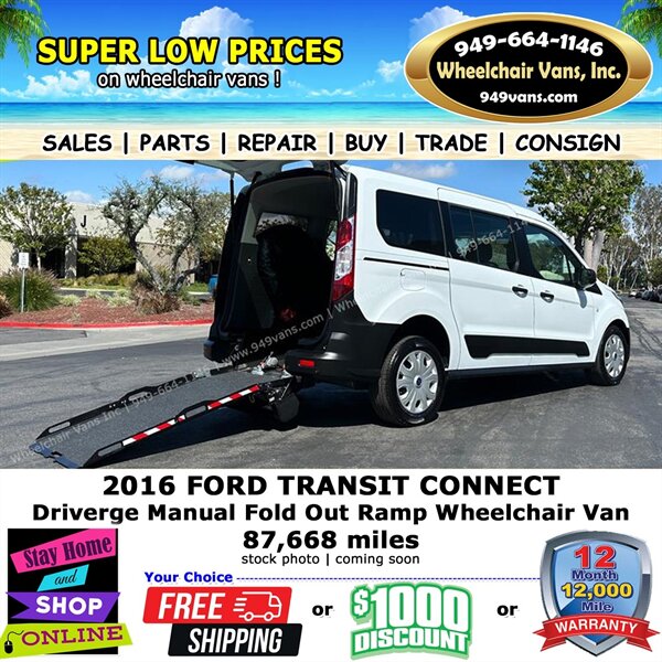 2016 Ford Transit Connect XL Wheelchair Van   - Photo 1 - Laguna Hills, CA 92653