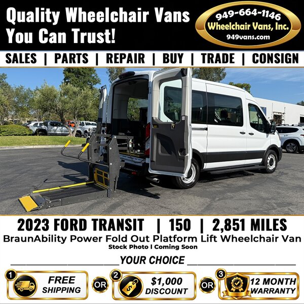 2023 Ford Transit 150 Wheelchair Van   - Photo 1 - Laguna Hills, CA 92653