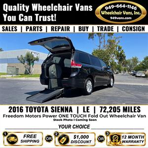 2016 Toyota Sienna LE Mobility Wheelchair Van Minivan