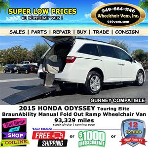 2015 Honda Odyssey Touring Elite Wheelchair Van   - Photo 1 - Laguna Hills, CA 92653
