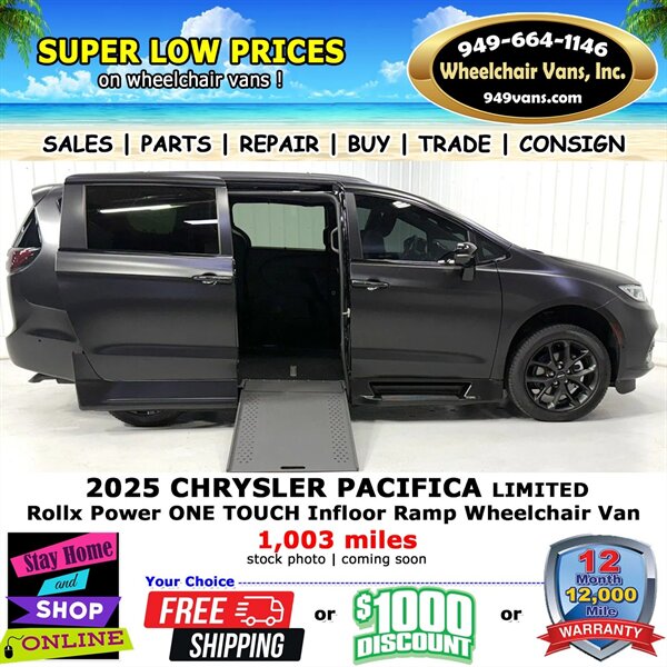 2025 Chrysler Pacifica Limited Wheelchair Van   - Photo 1 - Laguna Hills, CA 92653