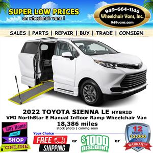 2022 Toyota Sienna Wheelchair Van - Photo 1 - Laguna Hills, CA 92653