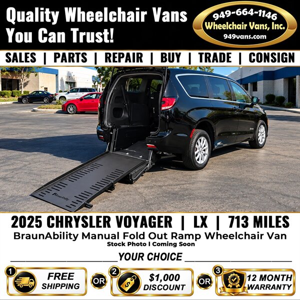 2025 Chrysler Voyager LX Wheelchair Van   - Photo 1 - Laguna Hills, CA 92653