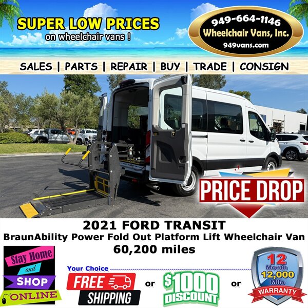 2021 Ford Transit Wheelchair Van  