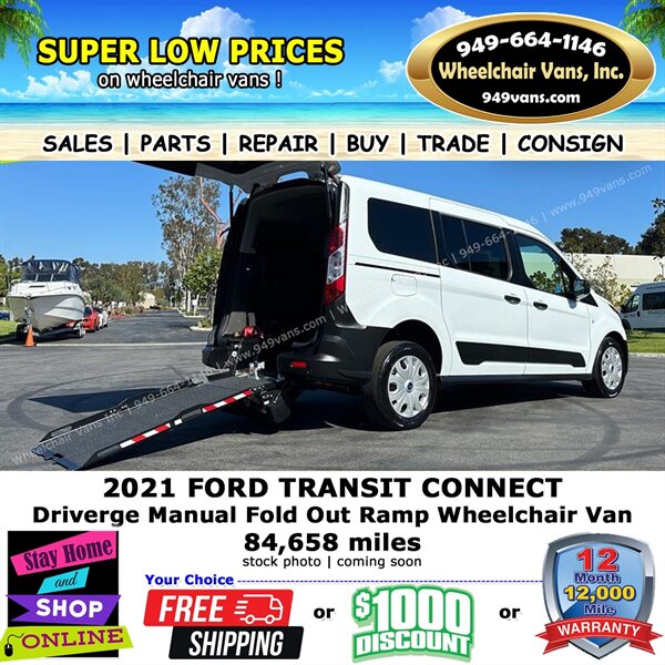 2021 Ford Transit Connect XL Wheelchair Van  