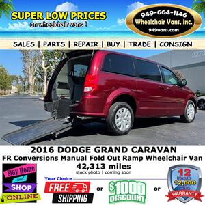 2016 Dodge Grand Caravan SE Wheelchair Van Minivan