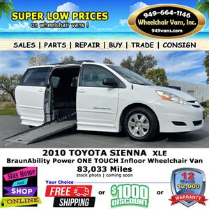 2010 Toyota Sienna XLE Limited Wheelchair Van   - Photo 1 - Laguna Hills, CA 92653