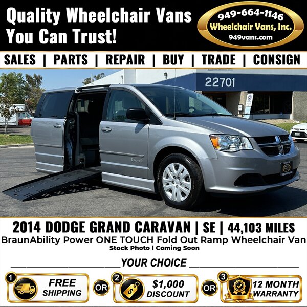 2014 Dodge Grand Caravan SE Wheelchair Van   - Photo 1 - Laguna Hills, CA 92653