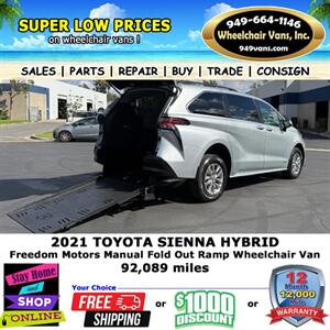 2021 Toyota Sienna Wheelchair Van   - Photo 1 - Laguna Hills, CA 92653