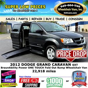 2012 Dodge Grand Caravan SXT Wheelchair Van Minivan