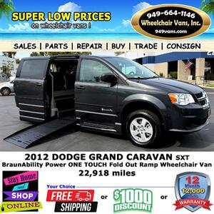 2012 Dodge Grand Caravan SXT Wheelchair Van Minivan