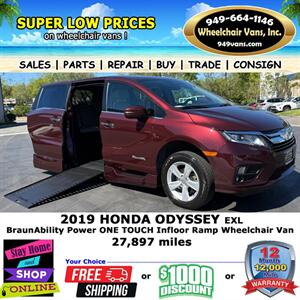 2019 Honda Odyssey EX-L Wheelchair Van Minivan